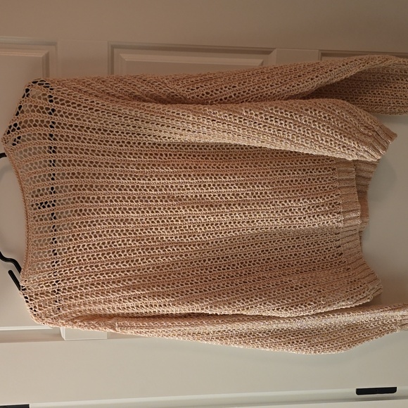 Open-Knit Cream Sweater - Picture 4 of 4